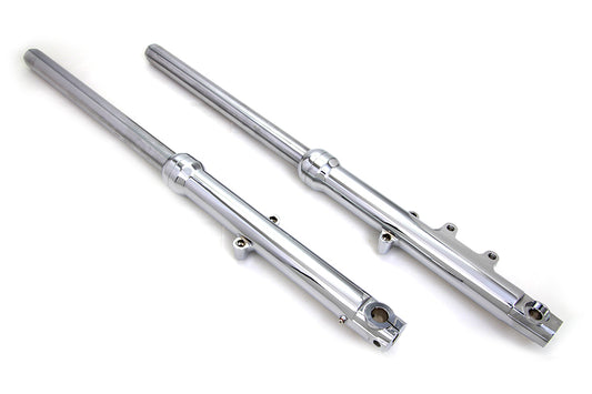 HARLEY 39mm Fork Slider Assembly Single Disc with Chrome Sliders Fits 2000-2007 XL,   2000-2006 FXD,