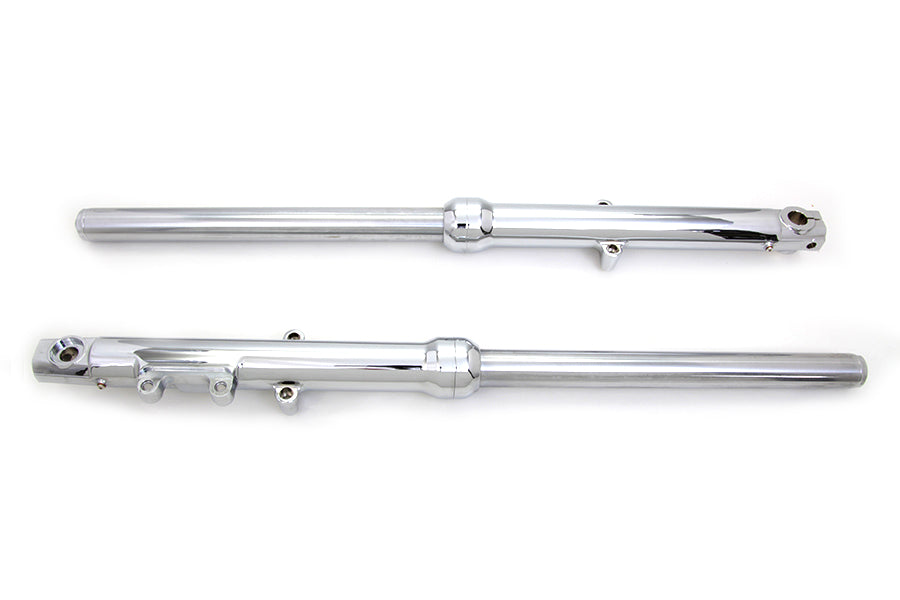 HARLEY 39mm Fork Slider Assembly Single Disc with Chrome Sliders Fits 2000-2007 XL,   2000-2006 FXD,
