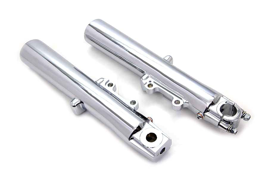 HARLEY Chrome 41mm Lower Fork Slider Set Fits 2000-2013 FLHT,   2000-2013 FLHR,   2000-2013 FLTR,