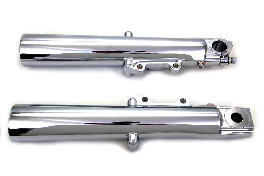 HARLEY Chrome 41mm Lower Fork Slider Set Fits 2000-2013 FLHT,   2000-2013 FLHR,   2000-2013 FLTR,