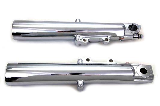 HARLEY Chrome 41mm Lower Fork Slider Set Fits 2000-2013 FLHT,   2000-2013 FLHR,   2000-2013 FLTR,