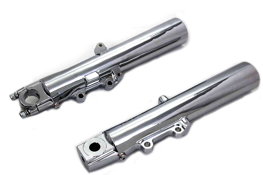 HARLEY Chrome 41mm Lower Fork Slider Set Fits 2000-2013 FLHT,   2000-2013 FLHR,   2000-2013 FLTR,