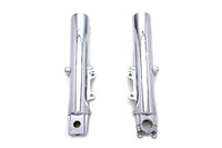HARLEY Chrome 41mm Lower Fork Slider Set Fits 2000-2013 FLHT,   2000-2013 FLHR,   2000-2013 FLTR,