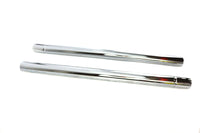 HARLEY Chrome 41mm Fork Tube Set 24-7/8 inch Total Length Fits 1980-1983 FLHT,   1980-1983 FLT,   19