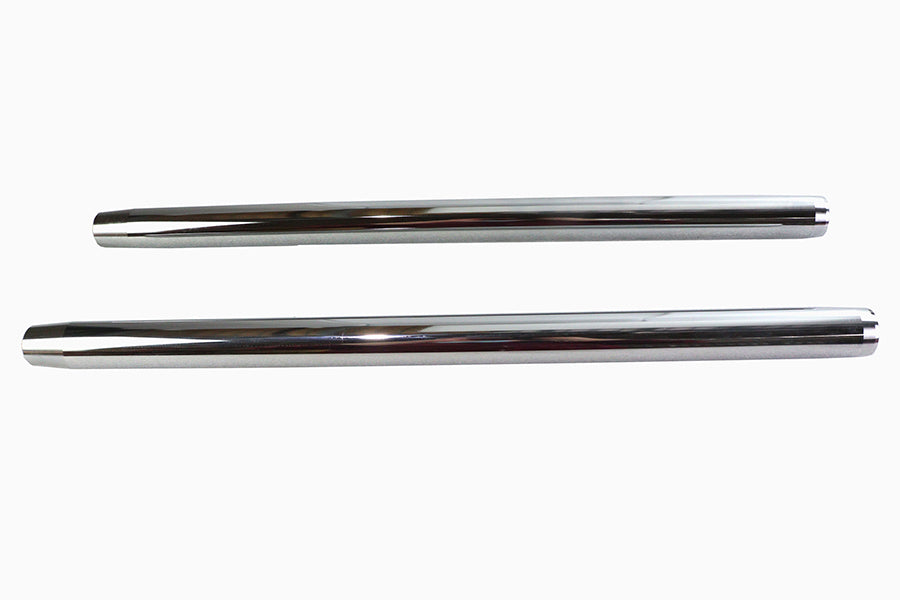 HARLEY Chrome 35mm Fork Tube Set 23-1/2 inch Total Length Fits 1973-1974 XL,   1973-1977 FX,
