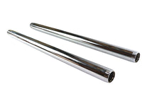 HARLEY Chrome 35mm Fork Tube Set 23-1/2 inch Total Length Fits 1973-1974 XL,   1973-1977 FX,