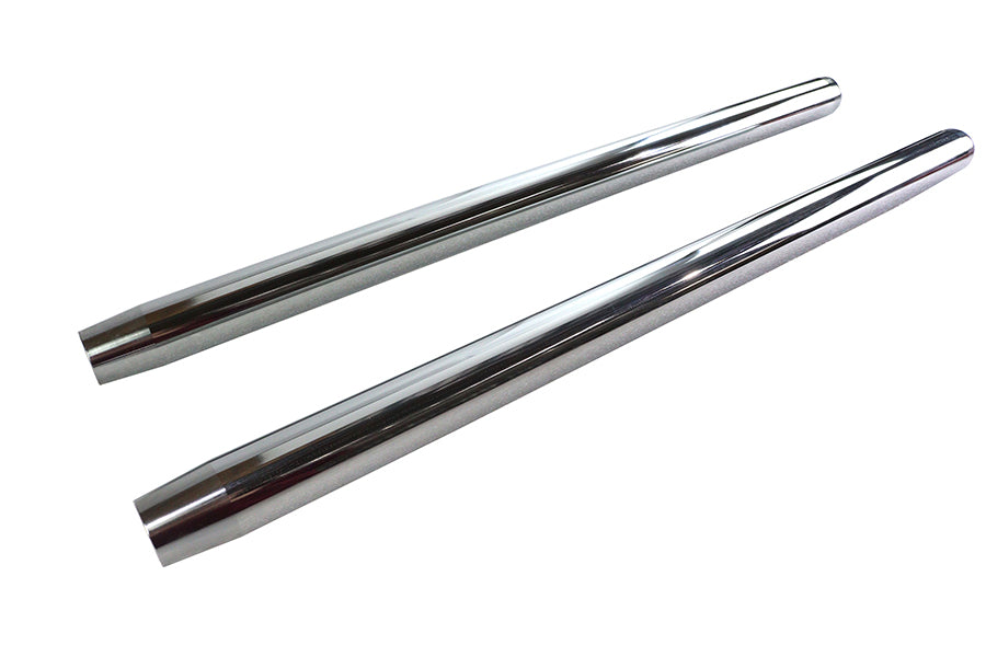 HARLEY Chrome 35mm Fork Tube Set 23-1/2 inch Total Length Fits 1973-1974 XL,   1973-1977 FX,