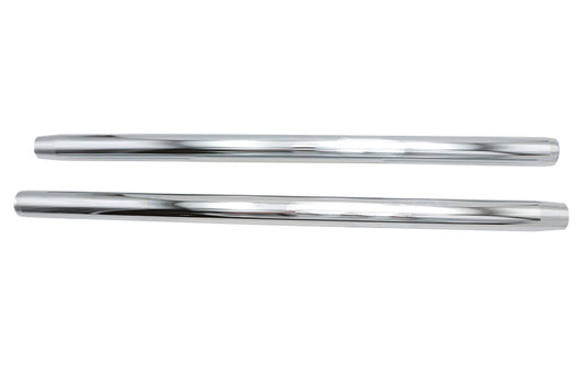 HARLEY Chrome 35mm Fork Tube Set 25-1/2 inch Total Length Fits 1973-1974 XL,   1973-1977 FX,