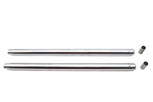 HARLEY Hard Chrome 35mm Fork Tube Set 24-1/2 inch Total Length Fits 1985-1986 FXR, with a Sport Pack