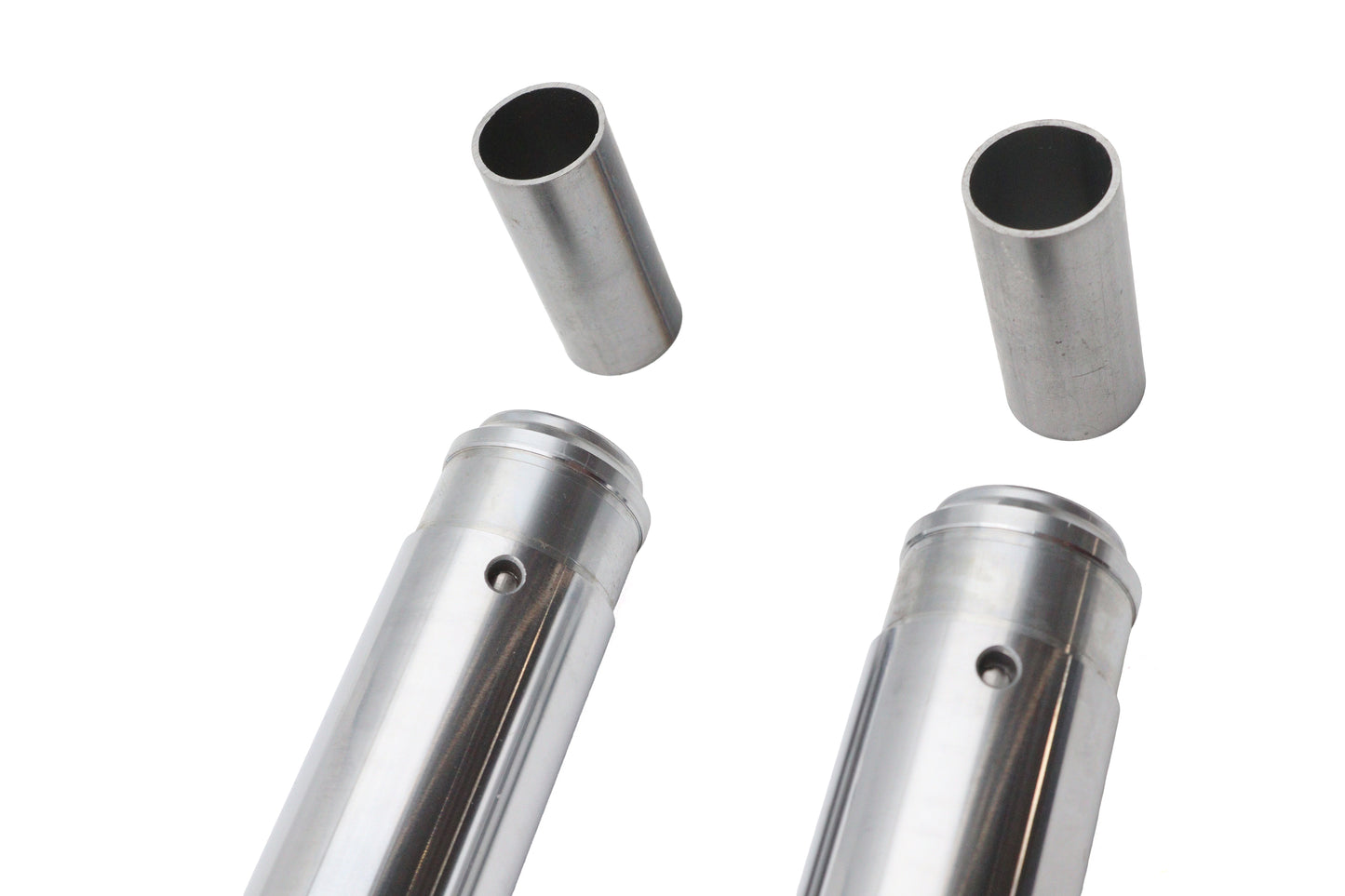 HARLEY Hard Chrome 35mm Fork Tube Set 24-1/2 inch Total Length Fits 1985-1986 FXR, with a Sport Pack