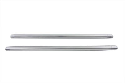 HARLEY Chrome 35mm Fork Tube Set 23-3/8 inch Total Length Fits 1986-1987 XL, Late 1986 1987-1987 FXR