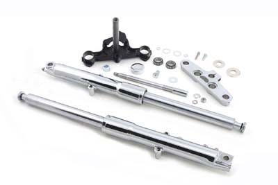 HARLEY Fork Assembly with Chrome Sliders Fits 1986-1999 FLST,
