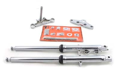 HARLEY Fork Assembly with Chrome Sliders Fits 1986-1999 FLST,