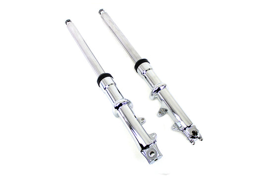 HARLEY 41mm Fork Slider Assembly with Chrome Sliders Fits 1980-1983 FX,