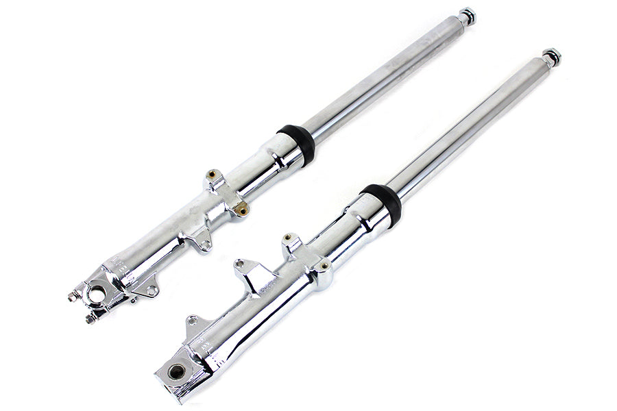 HARLEY 41mm Fork Slider Assembly with Chrome Sliders Fits 1980-1983 FX,