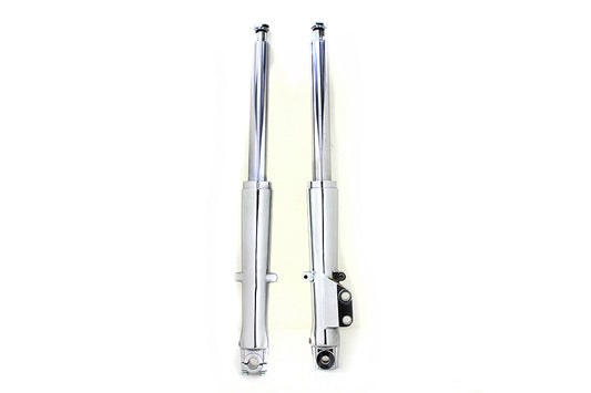 HARLEY 41mm Fork Slider Assembly with Chrome Sliders Fits 1973-1984 FLH,