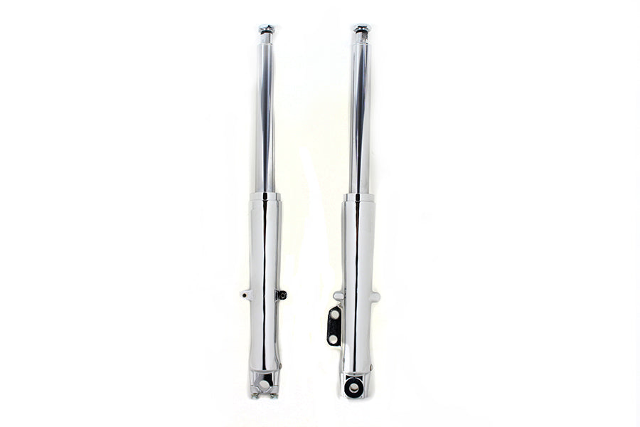 HARLEY 41mm Fork Slider Assembly with Chrome Sliders Fits 1973-1984 FLH,