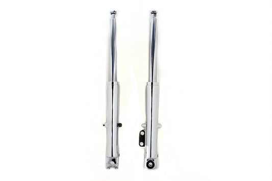 HARLEY 41mm Fork Slider Assembly with Chrome Sliders Fits 1973-1984 FLH,