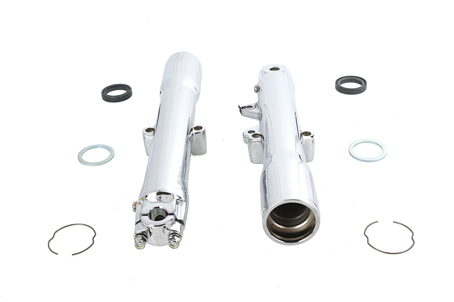 HARLEY 41mm Chrome Fork Slider Set Fits 1986-1999 FLST,
