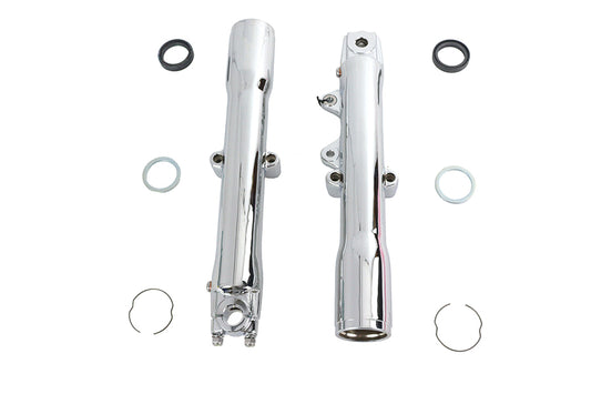 HARLEY 41mm Chrome Fork Slider Set Fits 1986-1999 FLST,