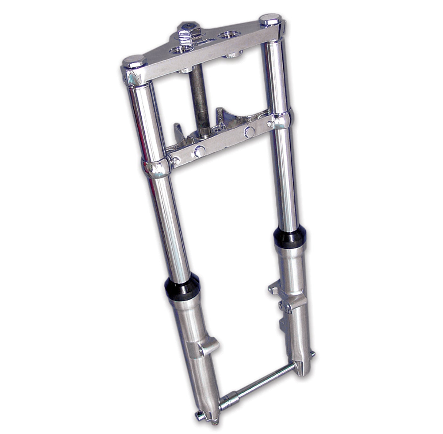 HARLEY Fork Assembly with Chrome Sliders Stock Length Fits 2000-2006 FXST,