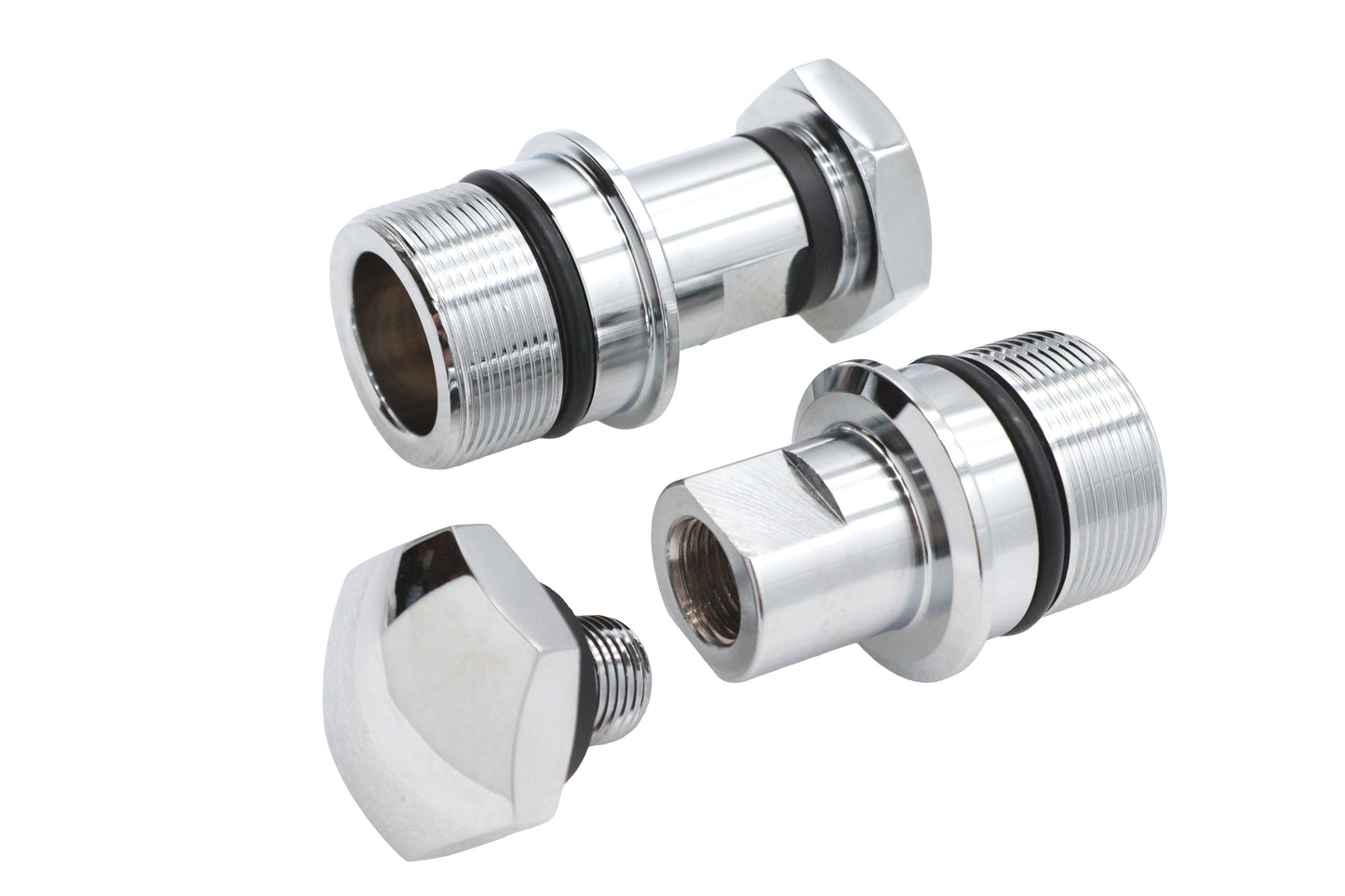 HARLEY Fork Tube Plug Kit Upper and Lower Fits 1977-1984 FL,   1984-2012 FXST,   1984-UP FLST,   198