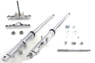 41mm Wide Glide Fork Assembly with Chrome Sliders