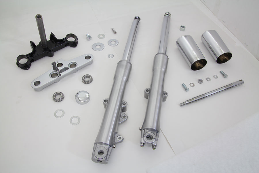 HARLEY 41mm Fork Assembly with Polished Sliders Fits 1982-2003 XL,