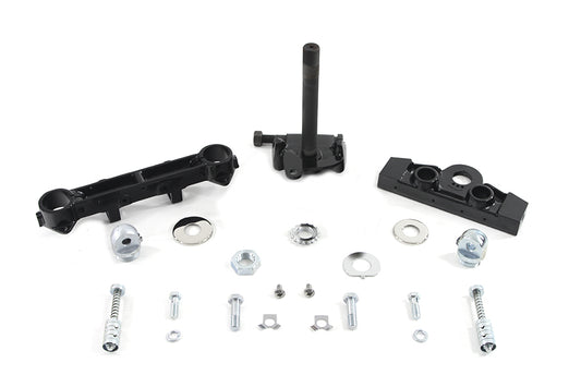 HARLEY Black Adjustable Triple Tree Set Fits 1977-1984 FL,