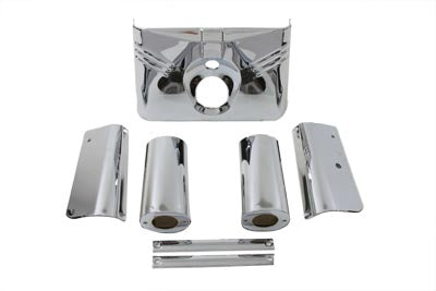 HARLEY Triple Tree Cover Kit Chrome Fits 1986-2017 FLST,
