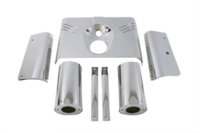 HARLEY Triple Tree Cover Kit Chrome Fits 1986-2017 FLST,