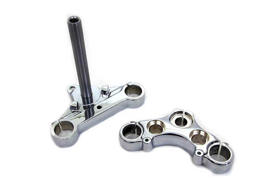 HARLEY Triple Tree Set Chrome Fits 1988-2003 XL,   1988-1994 FXR,   1988-1994 FXR,