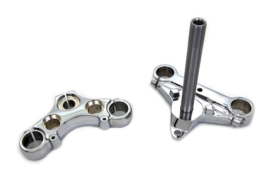 HARLEY Triple Tree Set Chrome Fits 1988-2003 XL,   1988-1994 FXR,   1988-1994 FXR,