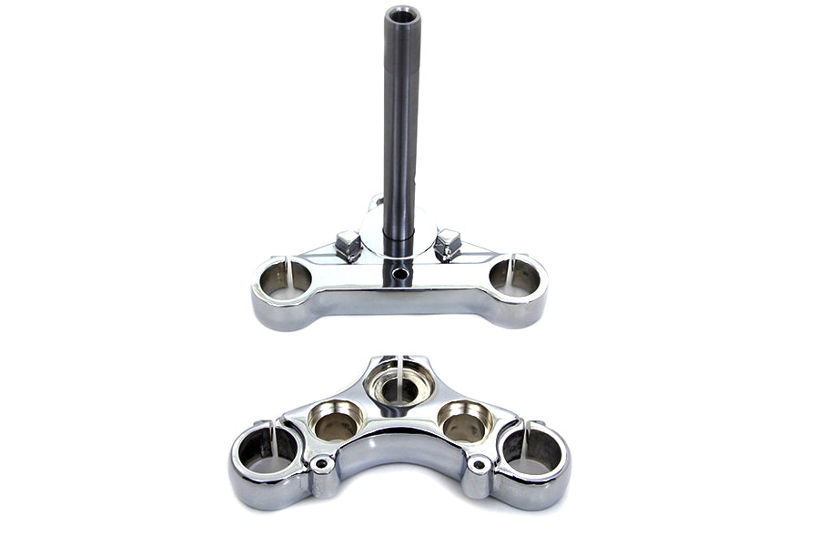 HARLEY Triple Tree Set Chrome Fits 1988-2003 XL,   1988-1994 FXR,   1988-1994 FXR,