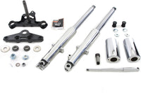 HARLEY Fork Assembly with Polished Sliders Right Side Drum Brake Fits 1969-1971 FL,