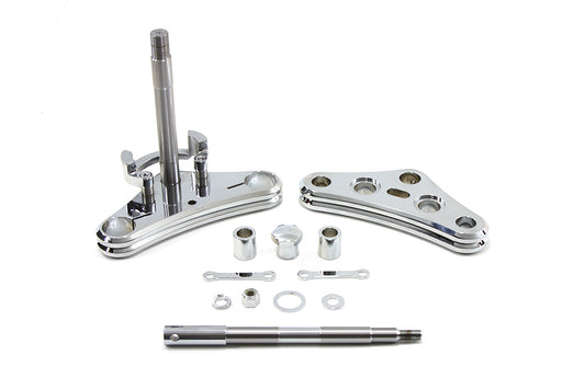 HARLEY 41mm Triple Tree Conversion Kit Chrome Fits 1982-2003 XL,   1991-2005 FXD,