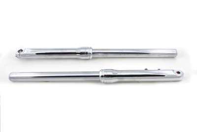 HARLEY 49mm Fork Slider Assembly with Chrome Sliders Fits 2006-2017 FXDWG,