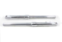 HARLEY 49mm Fork Slider Assembly with Chrome Sliders Fits 2006-2017 FXDWG,