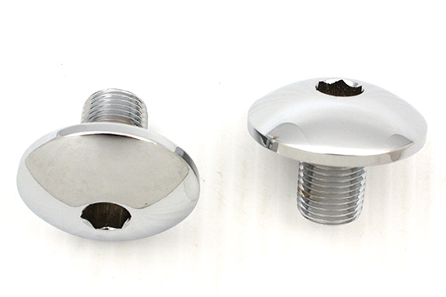 HARLEY Fork Tube Allen Cap Set Domed Style Fits 1977-1984 FL,   1984-UP FXST,   1986-UP FLST,   1980