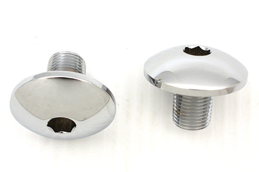HARLEY Fork Tube Allen Cap Set Domed Style Fits 1977-1984 FL,   1984-UP FXST,   1986-UP FLST,   1980
