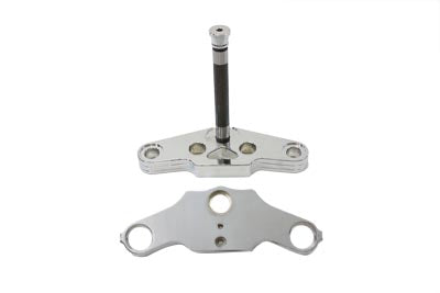 HARLEY 5° Inverted Triple Tree Set Ball Milled Billet Fits 1949-1984 FLH,   1984-1999 FXST,