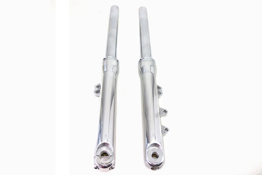 HARLEY 49mm Fork Slider Assembly with Polished Sliders Fits 2006-2017 FXDWG,