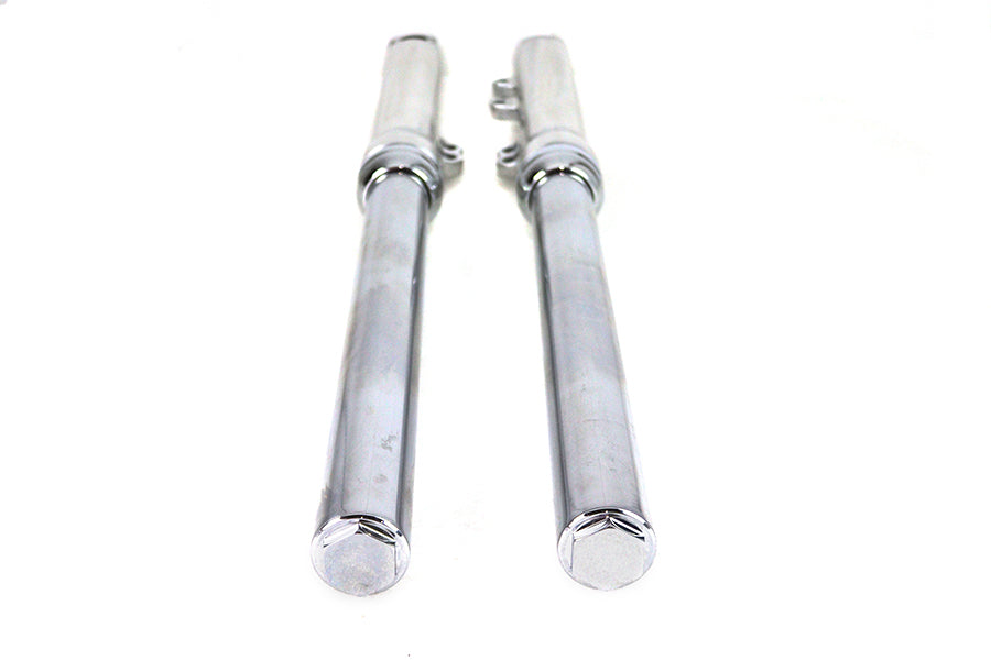 HARLEY 49mm Fork Slider Assembly with Polished Sliders Fits 2006-2017 FXDWG,