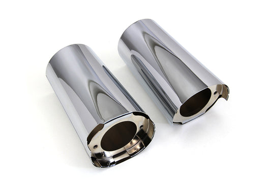 HARLEY Chrome Fork Slider Cover Set Fits 2014-UP FLT,