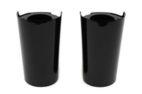 HARLEY Black Fork Slider Cover Set Fits 2014-UP FLT,