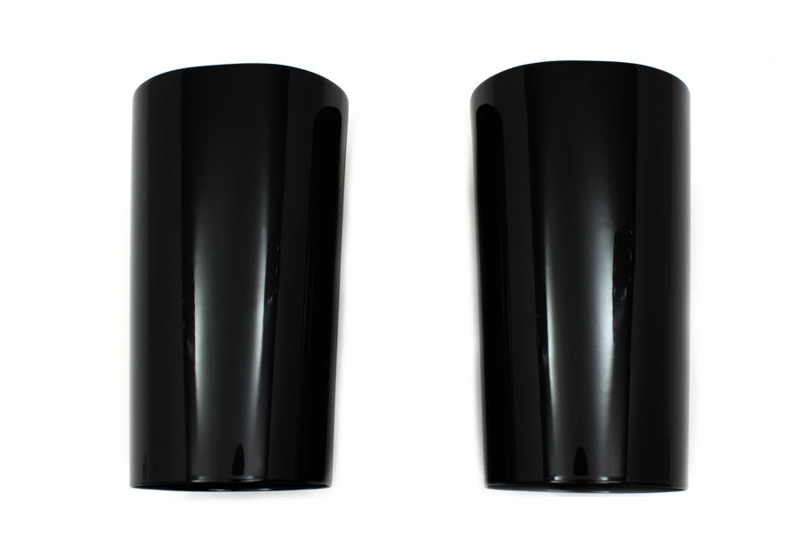 HARLEY Black Fork Slider Cover Set Fits 2014-UP FLT,