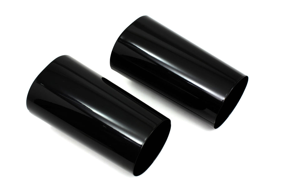 HARLEY Black Fork Slider Cover Set Fits 2014-UP FLT,