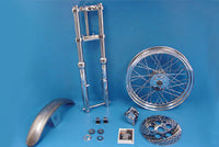 HARLEY 39mm Chrome Fork Assembly with 19 inch Wheel Fits 2004-UP XL,