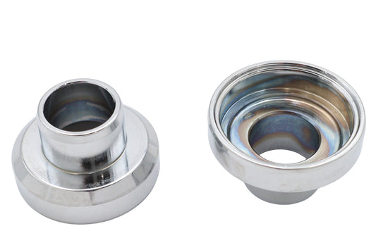 HARLEY Chrome Fork Neck Cup Set Fits 1960-1984 FL,   1984-1987 FXST,   1986-1987 FLST,