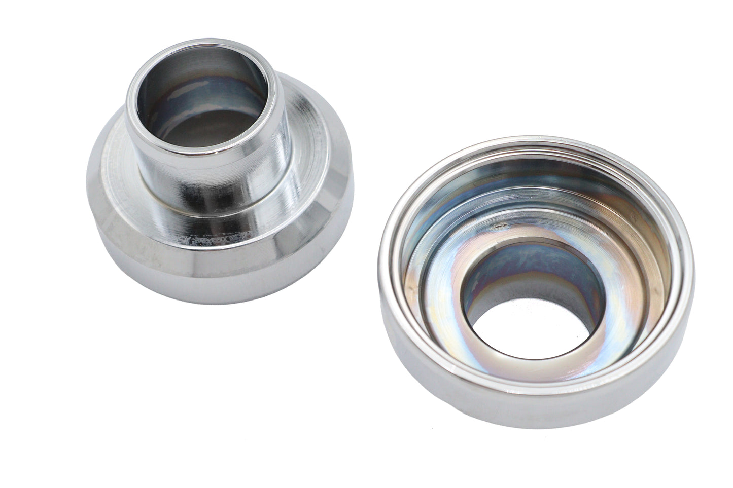 HARLEY Chrome Fork Neck Cup Set Fits 1960-1984 FL,   1984-1987 FXST,   1986-1987 FLST,